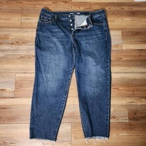 Old Navy Jeans Women's 20 Blue High-Waisted O.G. Straight Plus-Size Denim